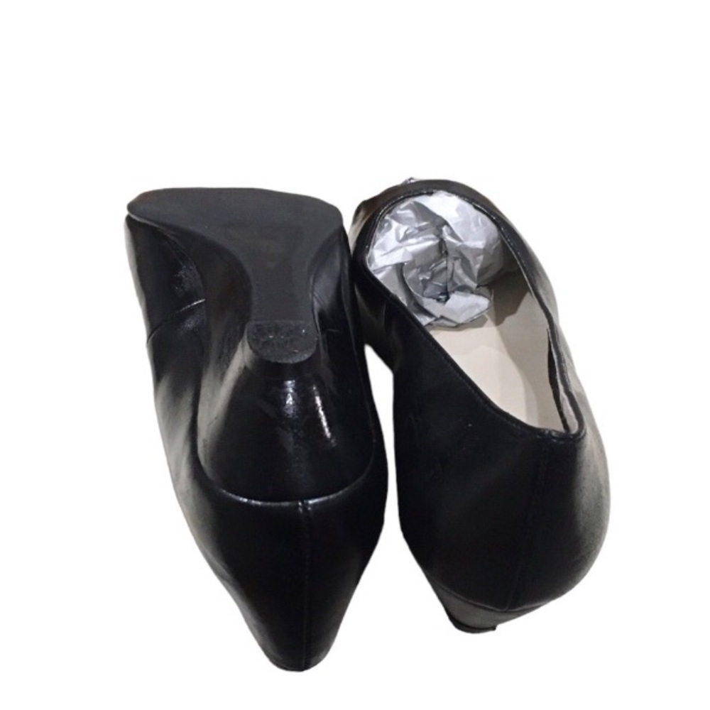 Sbicca of California Elegant Black Peep Toe Wedge Shoes 7.5 - Picture 3 of 6